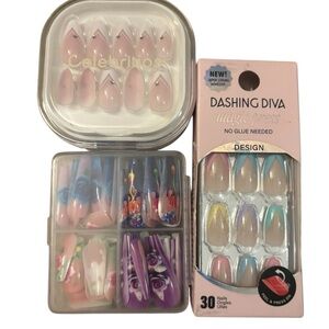 NWB Dashing Diva and Celebrino Press-On Nail Set